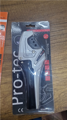 PRO-TEC BORU MAKASI METAL GRİ-SİYAH 42 MM 